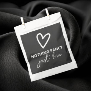 Sachets En Papier Rien de fantaisie Juste Amour Motif Mariage