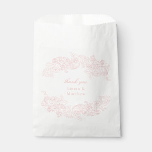 Sachets En Papier Rococo Baroque Marie Antoinette rose victorienne