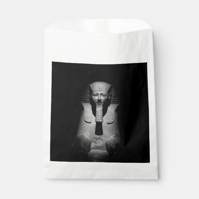 Sachets En Papier Roi pharaon noir et blanc (Devant)