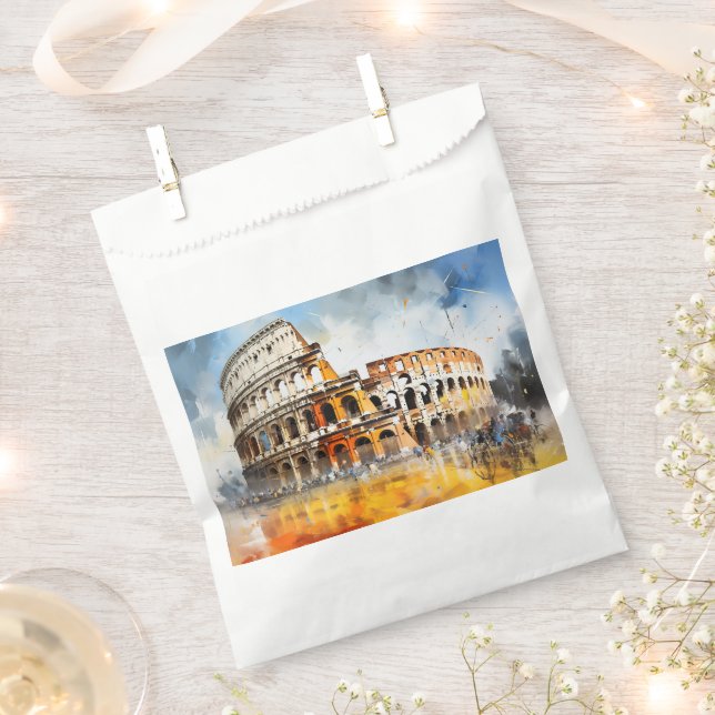 Sachets En Papier Rome Italie (Coupé)
