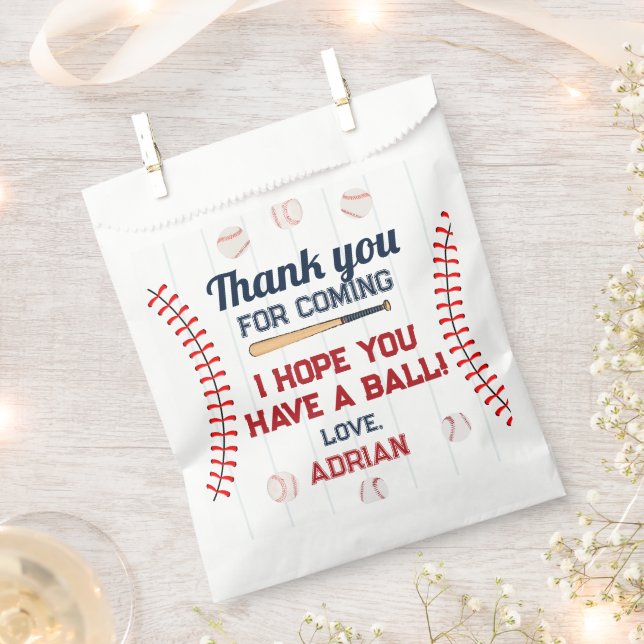 Sachets En Papier Rookie de baseball de l'année anniversaire (Coupé)