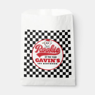 Sachets En Papier Rookie De L'Année Baseball Personnalisé Anniversai