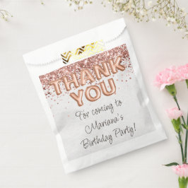 Sachets En Papier Rose Gold fête d'anniversaire