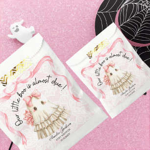 Sachets En Papier rose mignon fantôme petit baby shower Invitation