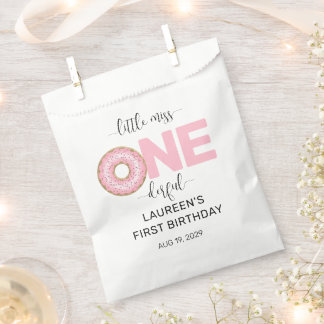 Sachets En Papier Rose Mignonne Petite Mademoiselle 1er Anniversaire