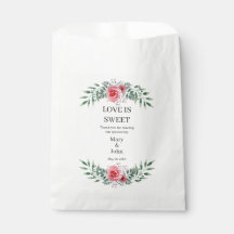 Rose rose poudré feuillage verdure aquarelle
