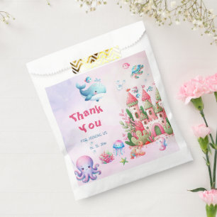Sachets En Papier Rose Sous Le Baby shower Sea Girl