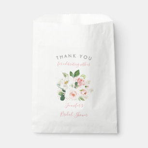 Sachets En Papier Rougissent la Fête de la mariée florale d'or ros