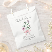 Ruban | Sac de graines de pétunia Baby Shower