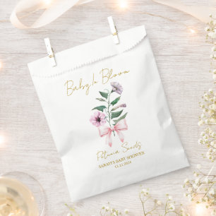 Sachets En Papier Ruban Sac de graines de pétunia Baby Shower