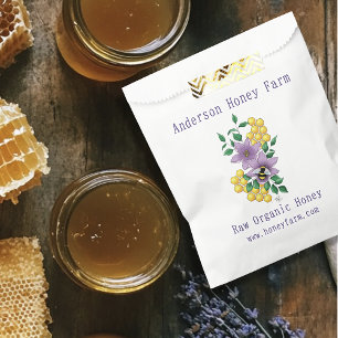 Sachets En Papier Ruche de miel Jaune Lavande