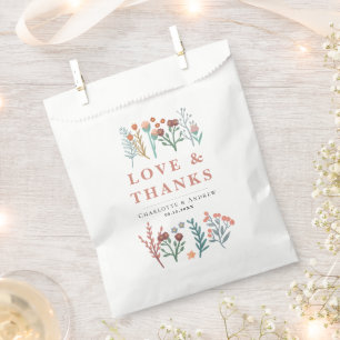 Sachets En Papier Russe Floral Boho Fleur sauvage Mariage