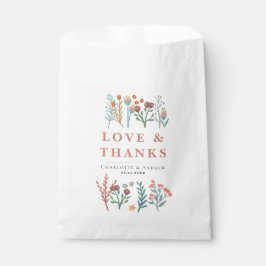 Sachets En Papier Russe Floral Boho Fleur sauvage Mariage