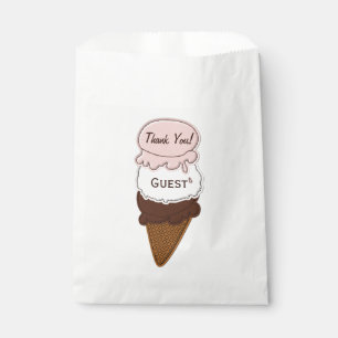 Sachets En Papier Sac à 3 FAVORISEURS napolitain piqué