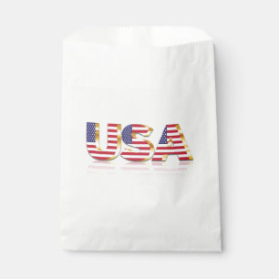 Sachets En Papier Sac à faveur du drapeau américain