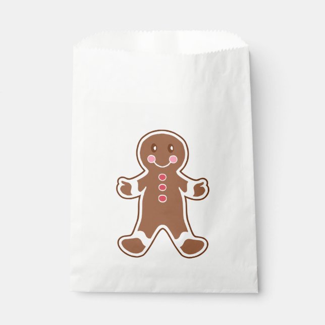 Sachets En Papier Sac cadeau garçon pain d'épice (Devant)