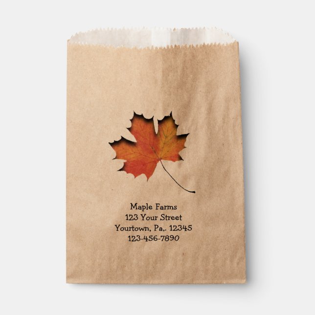 Sachets En Papier Sac d'affaires Maple Leaf (Devant)