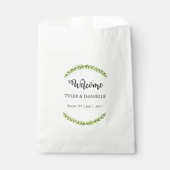 Sachets En Papier Sac de bienvenue mariage (Devant)