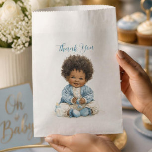 Sachets En Papier Sac de cadeaux pour bébé afro-américain garçon