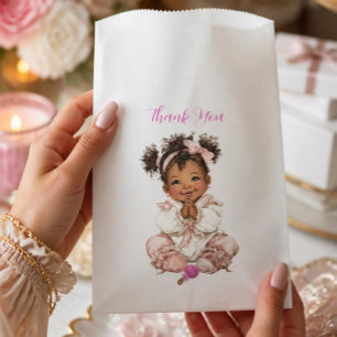 Sachets En Papier Sac de cadeaux pour bébé fille afro-américaine