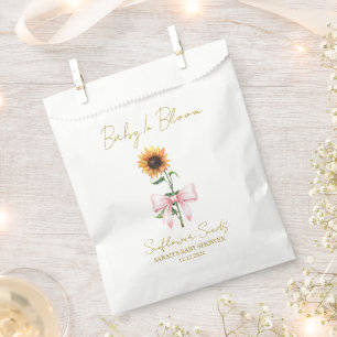Sachets En Papier Sac de faveur de Baby Shower Ruban Graines de To