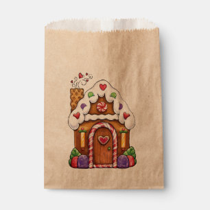 Sachets En Papier Sac de faveur de cottage de Chambre de pain