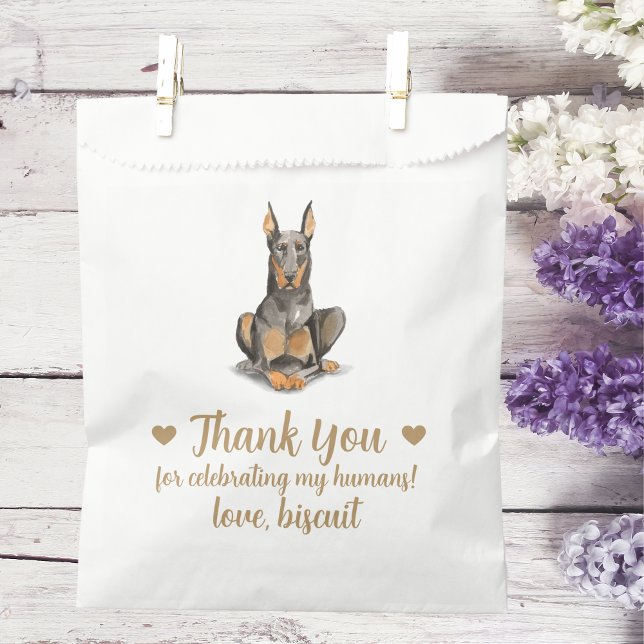 Sachets En Papier Sac de faveur de mariage de friandise pour chien (Créateur téléchargé)