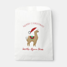 Sac de faveur de traitement de fête de Noël en alp