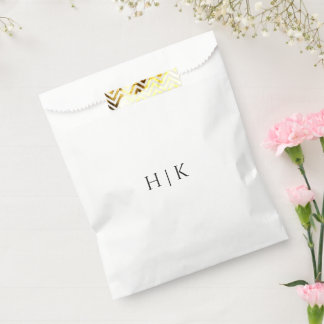 Sachets En Papier Sac de Faveur Monogramme de Modèle