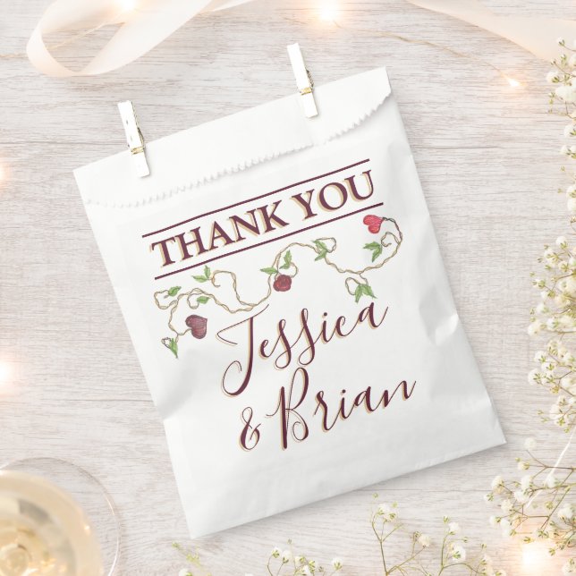 Sachets En Papier Sac de faveurs gothiques (Coupé)