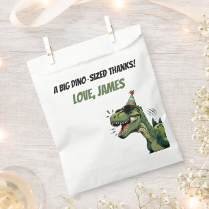 Sachets En Papier Sac de fête d'anniversaire dinosaure pour enfants