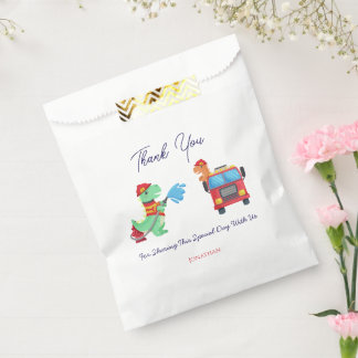 Sachets En Papier Sac de fête d'anniversaire pour enfants dinosaure