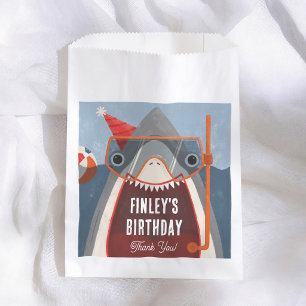 Sachets En Papier Sac de Fête d'Anniversaire Shark Boy pour une Fête