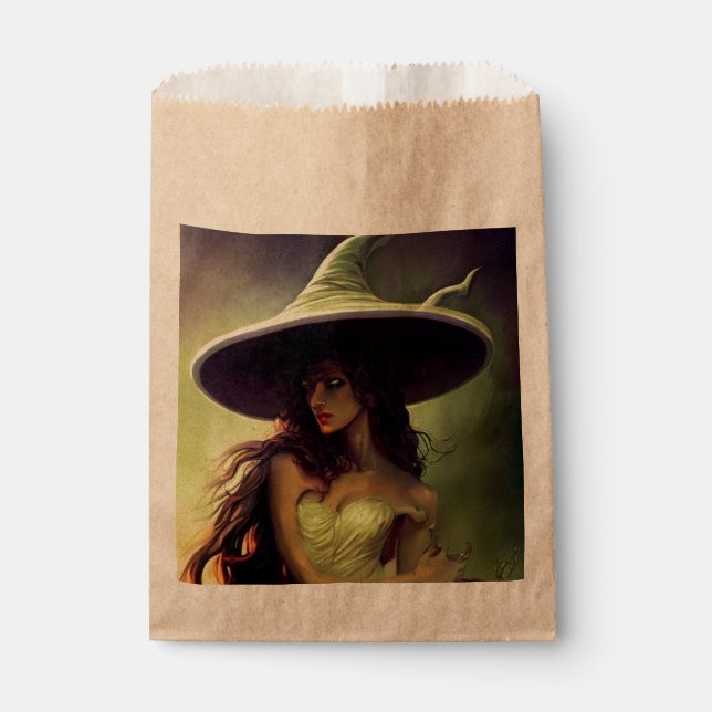 Sachets En Papier Sac de la sorcière Favor pour Halloween (Devant)