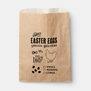 Sachets En Papier Sac de livraison d'oeufs de Pâques, Réception d'oe
