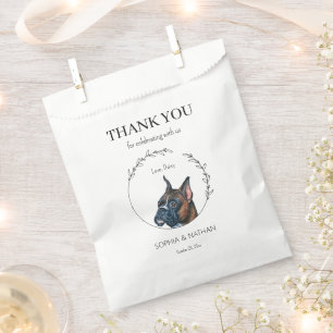 Sachets En Papier Sac de Mariage Merci simple de chien de boîte Favo