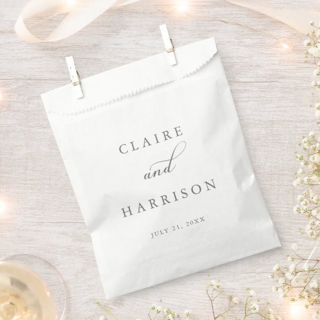 Sachets En Papier Sac de mariage préféré simple et élégant (Coupé)
