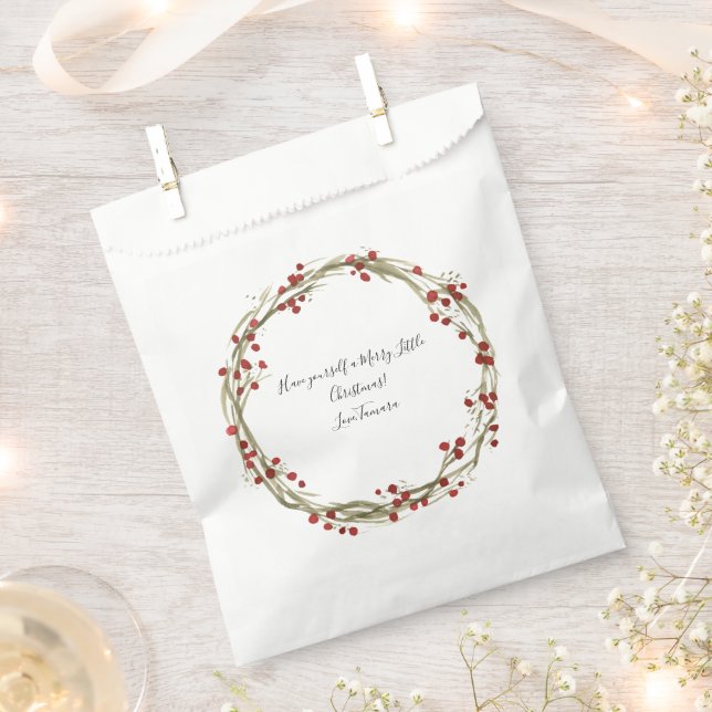 Sachets En Papier Sac de Noël personnalisé (Coupé)