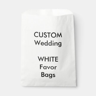 Sachets En Papier Sac de préférence en papier blanc personnalisé