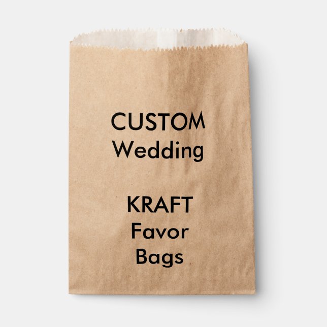 Sachets En Papier Sac de préférence papier KRAFT personnalisé (Devant)