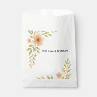 Sachets En Papier Sac de préférence pour mariage Fleur sauvage rusti