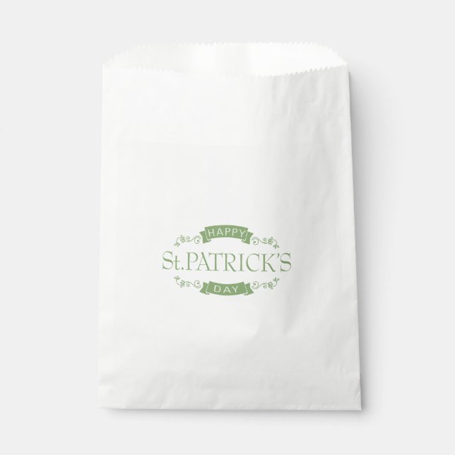 Sachets En Papier Sac de préférence Saint-Patrick (Devant)