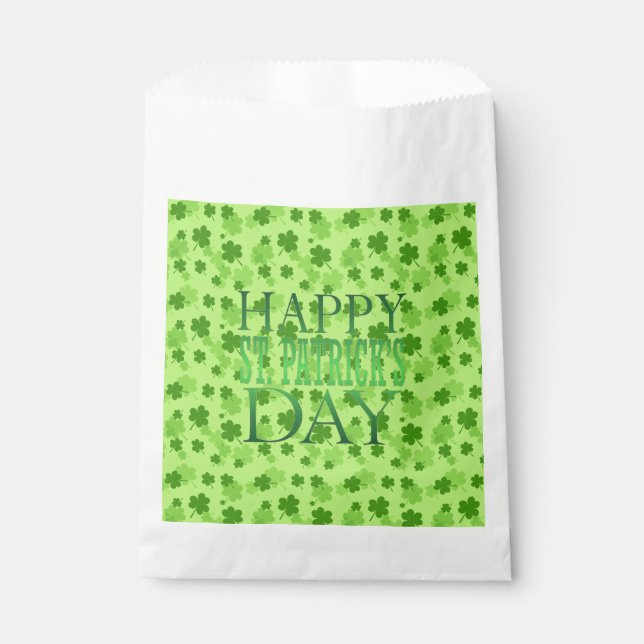 Sachets En Papier Sac de préférence Saint-Patrick (Devant)
