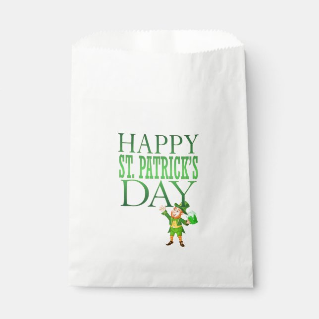 Sachets En Papier Sac de préférence Saint-Patrick (Devant)