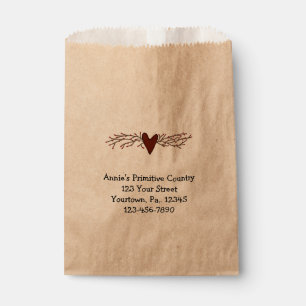 Sachets En Papier Sac de produit Pip Berry Heart Business