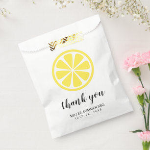 Sachets En Papier Sac de Remerciement Tranche de Citron