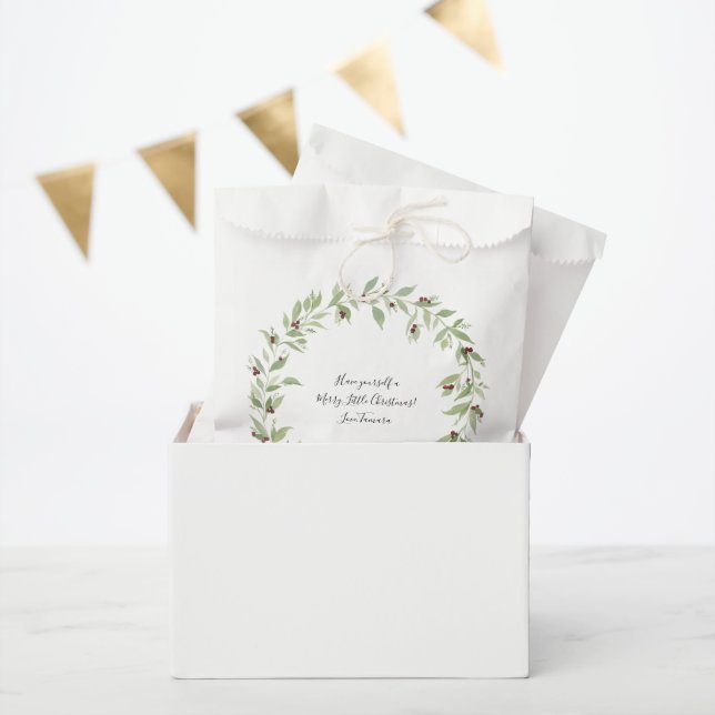 Sachets En Papier Sac de soutien de Noël personnalisé (Fête)