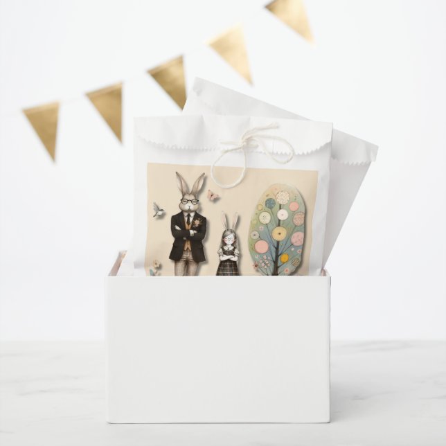 Sachets En Papier Sac de traitement de Pâques Dapper (Fête)