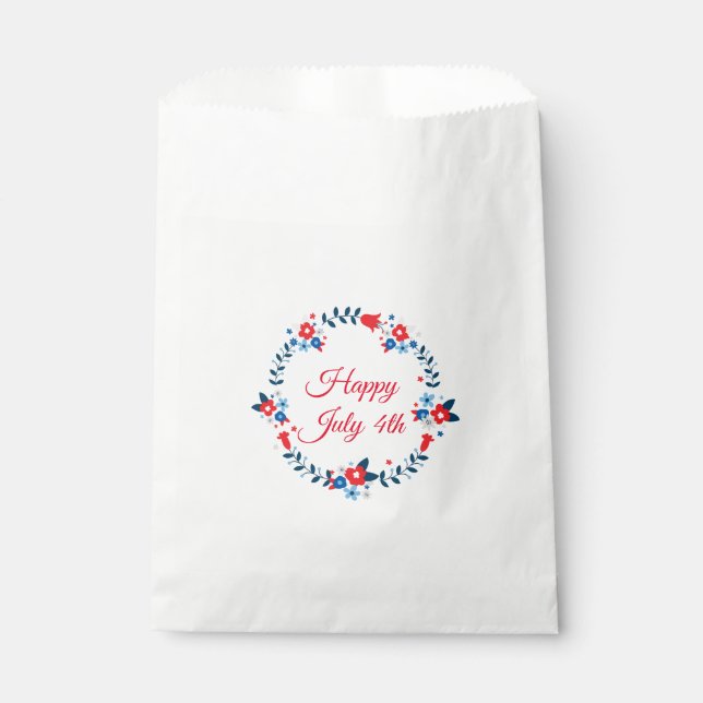 Sachets En Papier Sac de traitement du 4 juillet (Devant)