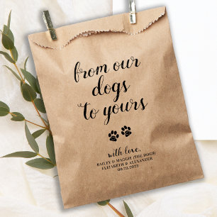 Sachets En Papier Sac Doggie De Nos Chiens À Votre Mariage Traiteur